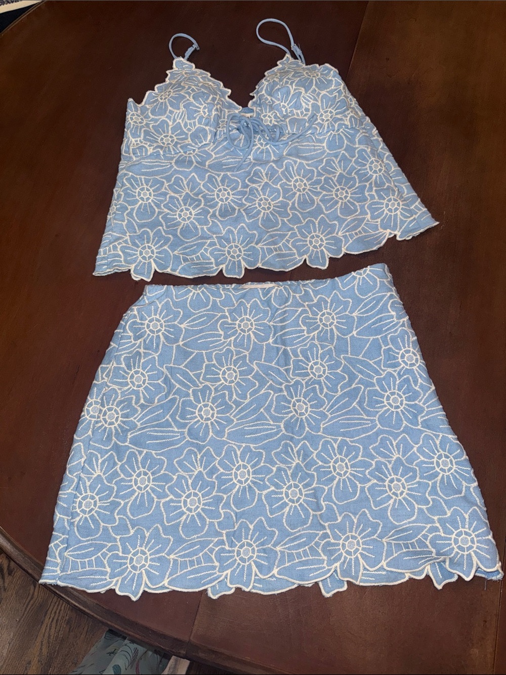 The A&F Scarlett Linen-Blend Mini Skort Matching Set - Picture 8 of 11